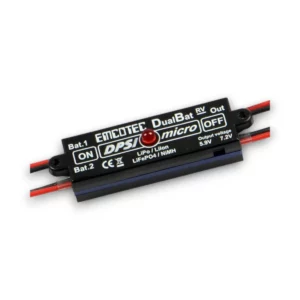 EMCOTEC DPSI micro doppia batteria 5.9V/7.2V MPX - doppia alimentazione